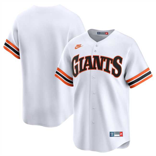 Mens San Francisco Giants Blank White Cooperstown Collection Limited Stitched Baseball Jersey Dzhi->san francisco giants->MLB Jersey